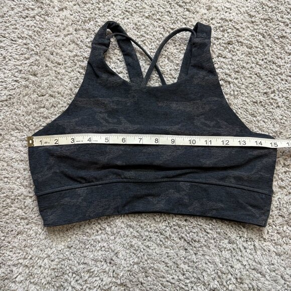 Vuori Elevation Bra Black Camo Exercise Gym Activewear Size Large - Picture 5 of 5